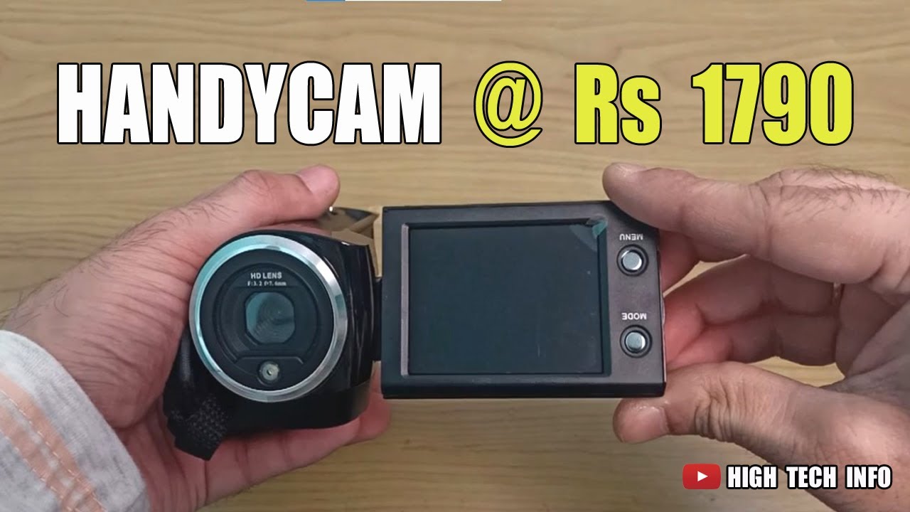 FULL HD HANDYCAM @ Rs 1790  |  BEST HANDYCAM FOR VLOGGING  |  CHEAPEST HANDYCAM / CAMERA / CAMCORDER