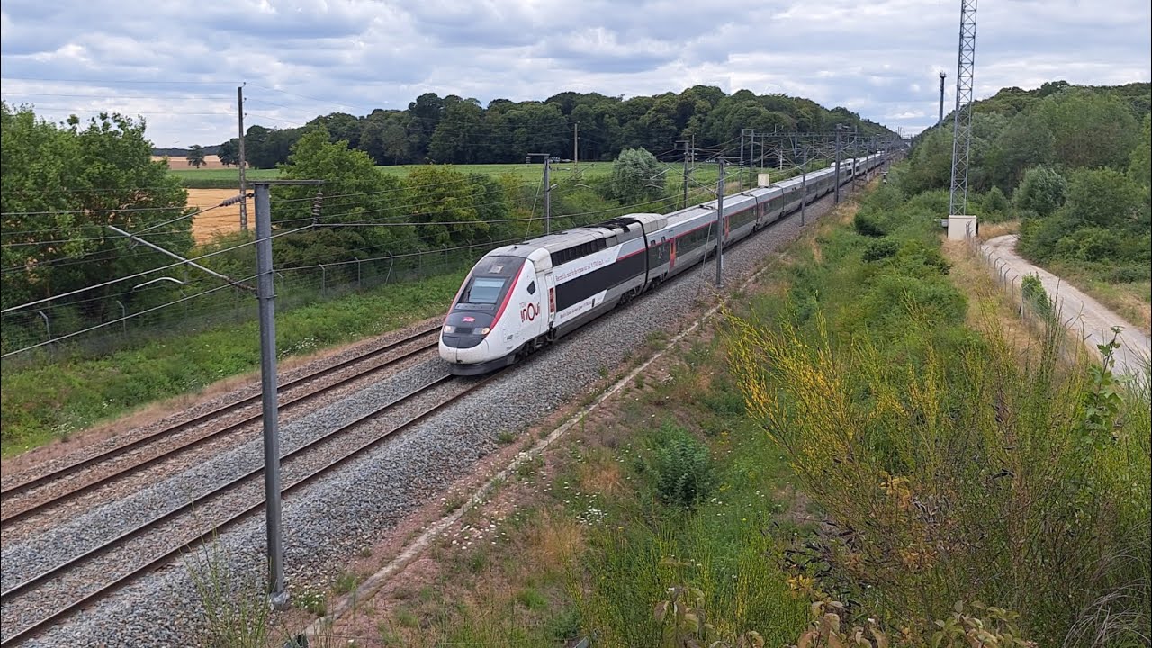 TGV sur la LGV Nord Europe (Rame 4402 du record et bien d'autres)