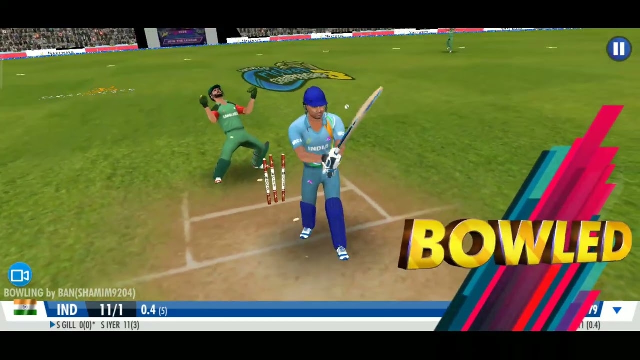 Bangladesh vs India  T,5 EA Sports  match 5 overs Game 