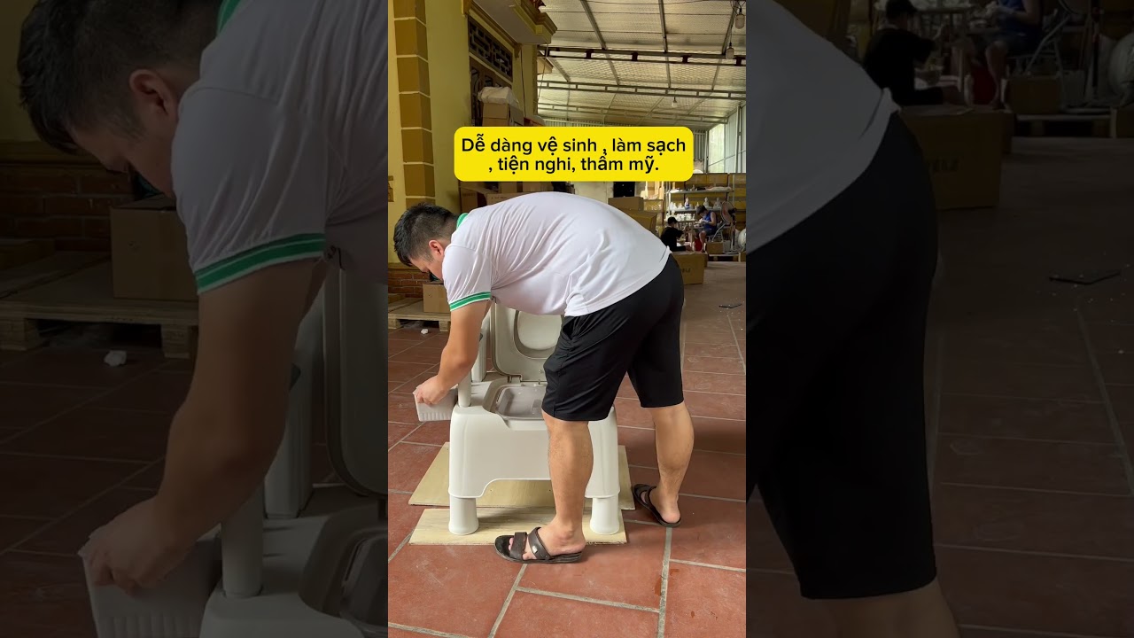 Bồn cầu di động cao cấp #taibien #taibienmachmaunao #nguoigiau