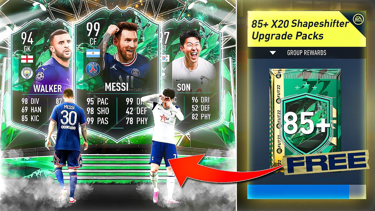 FIFA 22 Guaranteed 85+ x 20 Shapeshifter Upgrade Packs!