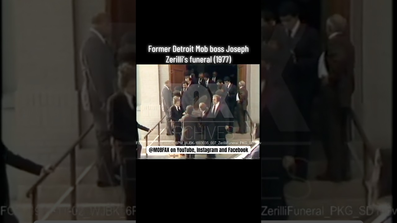 Funeral for former Detroit Mob boss Joseph Zerilli (1977)