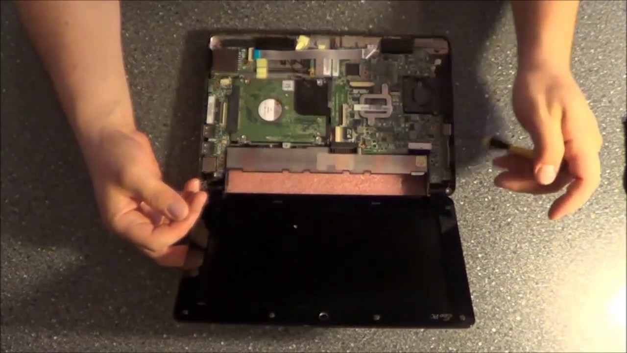 Tutorial   Asus EeePc 1005PE HDD Replacement   disassembly