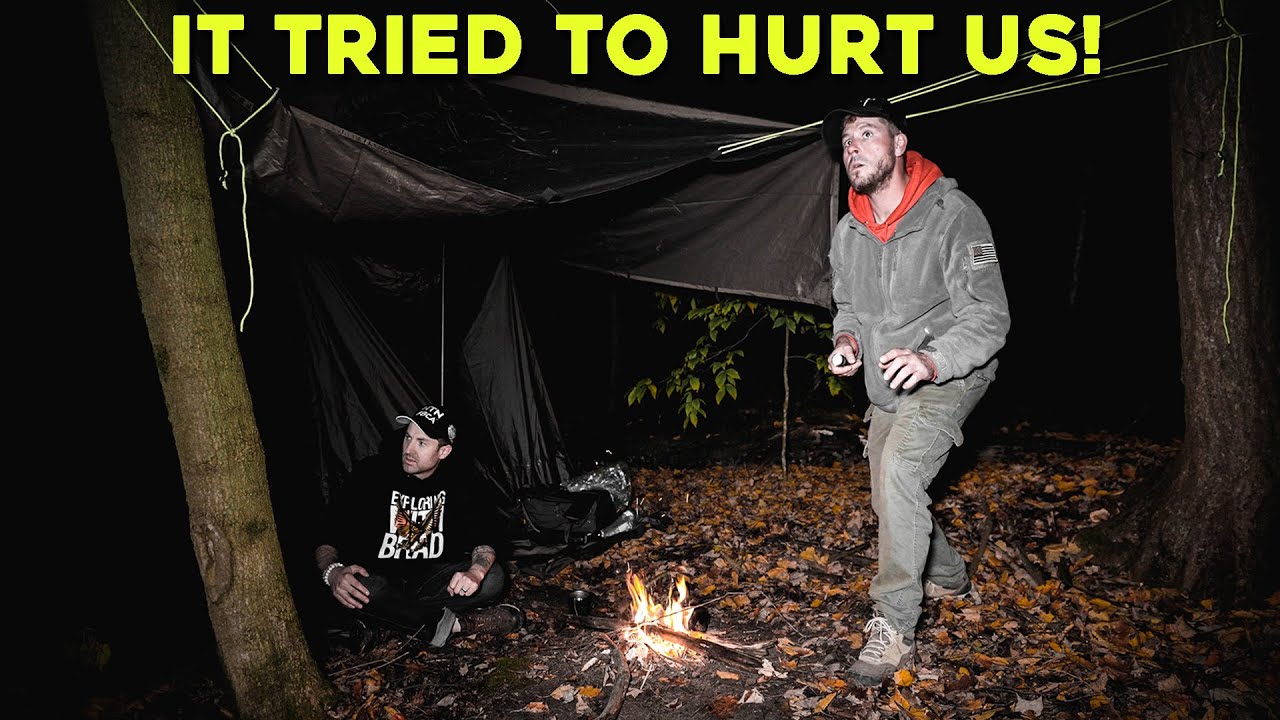 (IT NEARLY SENT US TO THE HOSPITAL!) TERRIFYING NIGHT CAMPING in the MOST HAUNTED FOREST