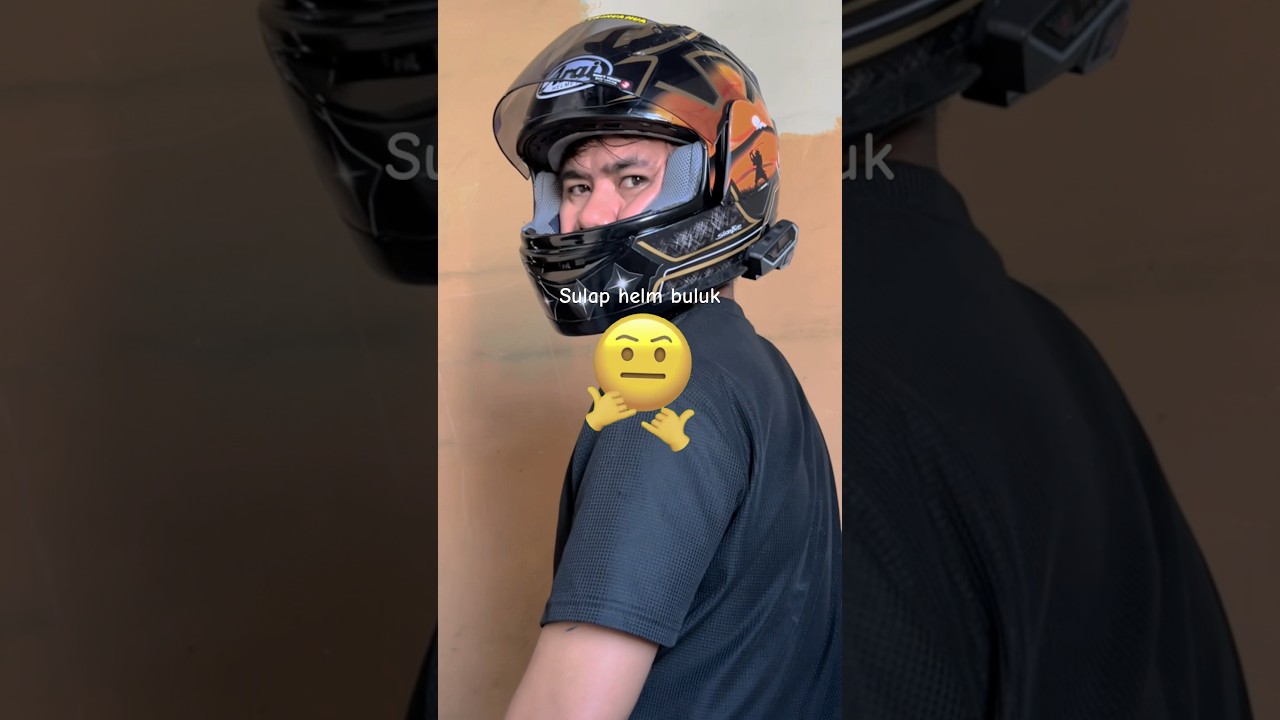 Modifikasi helm Yamaha full face old jadi ala ala arai #helm #modifikasi #helmets