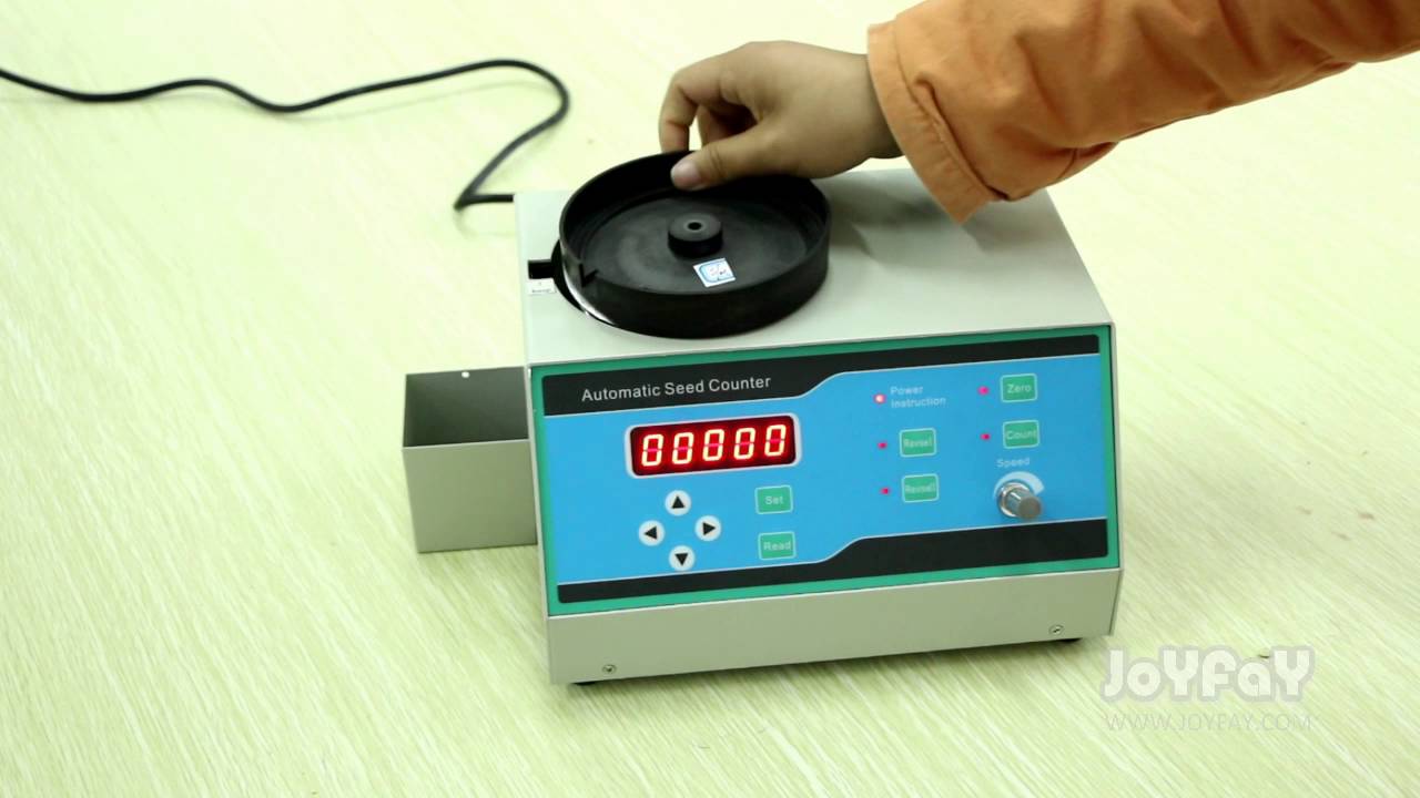 Automatic seed counter for various size