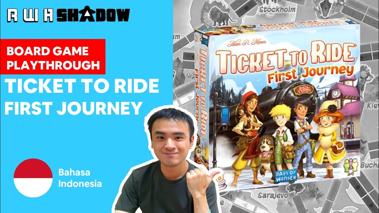 Board Game Playthrough EP208 - Ticket to Ride: First Journey (Europe / Eropa)