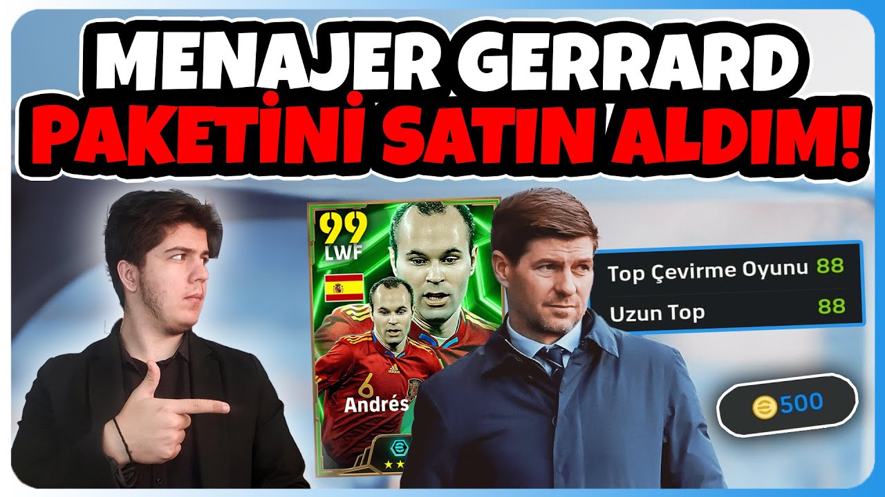 MENAJER GERRARD PAKETİNİ SATIN ALDIM!🤑 ALINIR MI? BELEŞ EPİK INIESTA NASIL ALINIR? 35 METRE GOL!🔥