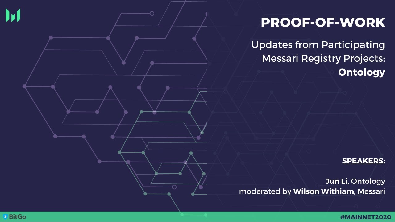 Ontology Project Update - Mainnet 2020