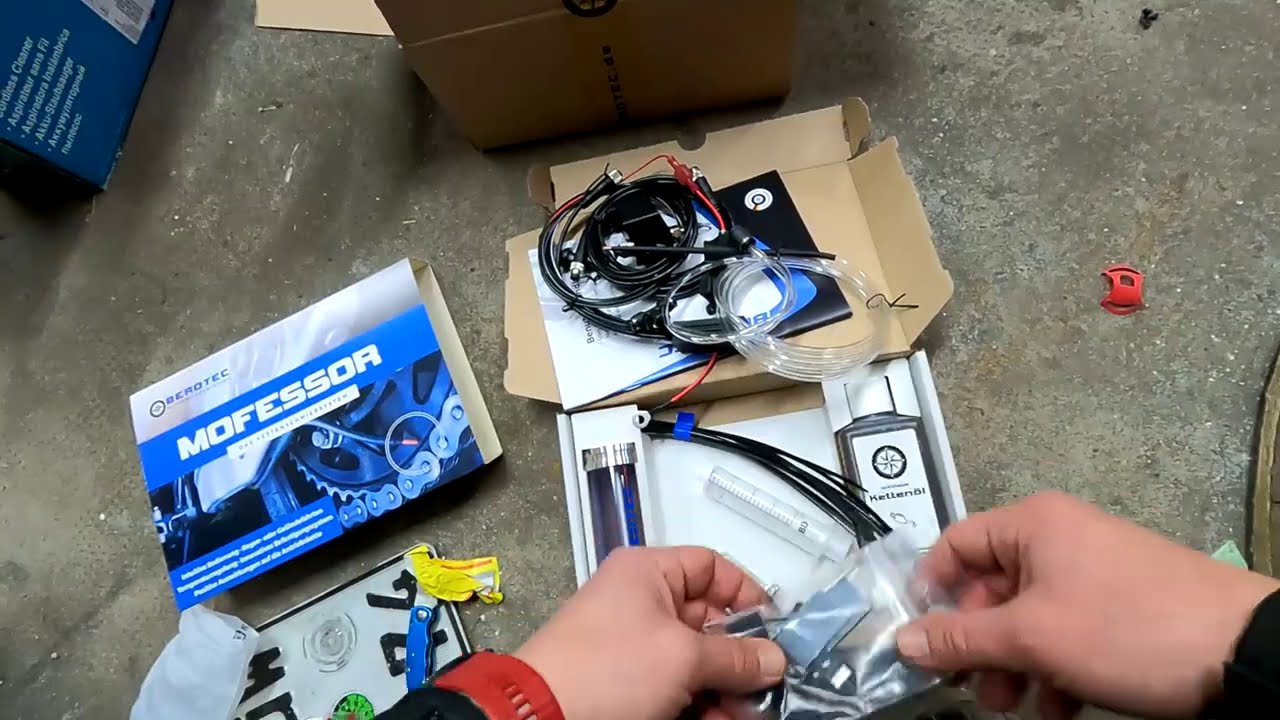 Kettenöler nachrüsten Moffesor von Berotec an KTM