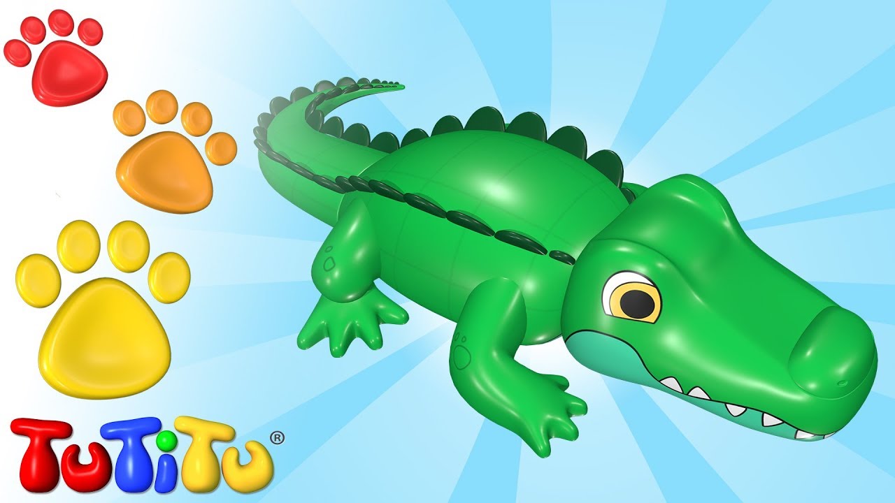 TuTiTu Djurleksaksamling 🐊 Krokodil och vänner 🌻 Rolig och Pedagogisk Leksaksbyggande för Småbarn