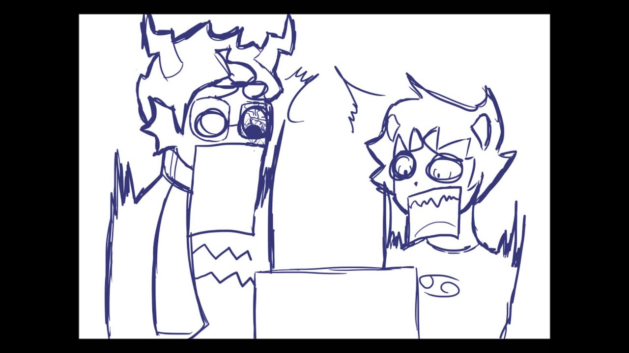 Karkat and Eridan Rage Quit Continued- Slender(roosterteeth)