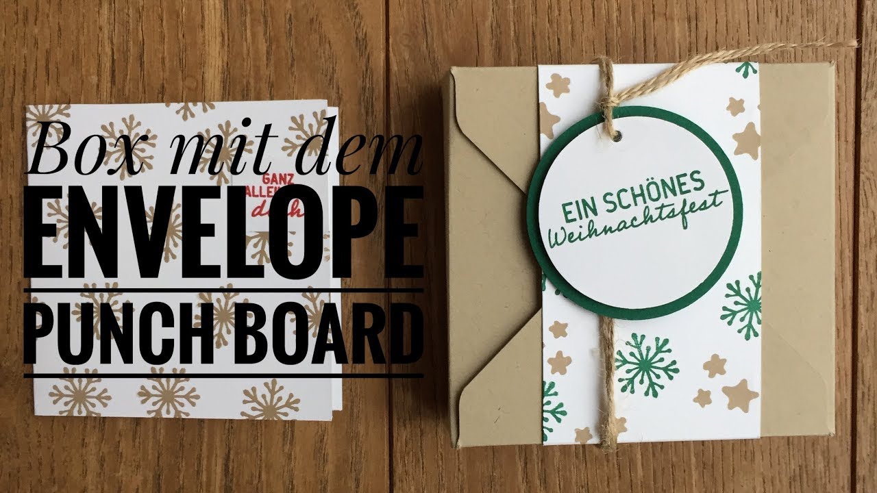 Boxen in beliebiger Größe mit dem Envelope Punch Board