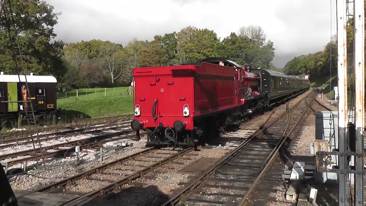 GWR No 6989 Wightwick Hall Arrivals Horsted Keynes from East Grinstead