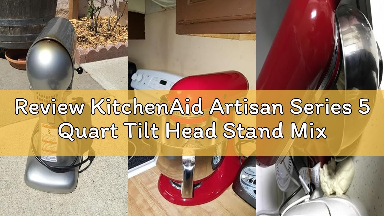 Review KitchenAid Artisan Series 5 Quart Tilt Head Stand Mixer, KSM150PS,Empire Red