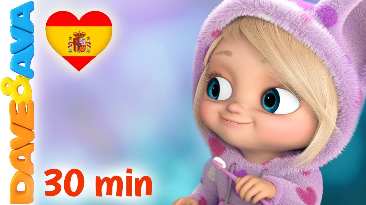 🤗 Cepilla tus Dientes y Más Canciones Infantiles | Videos para Niños | Dave and Ava en Español 🤗