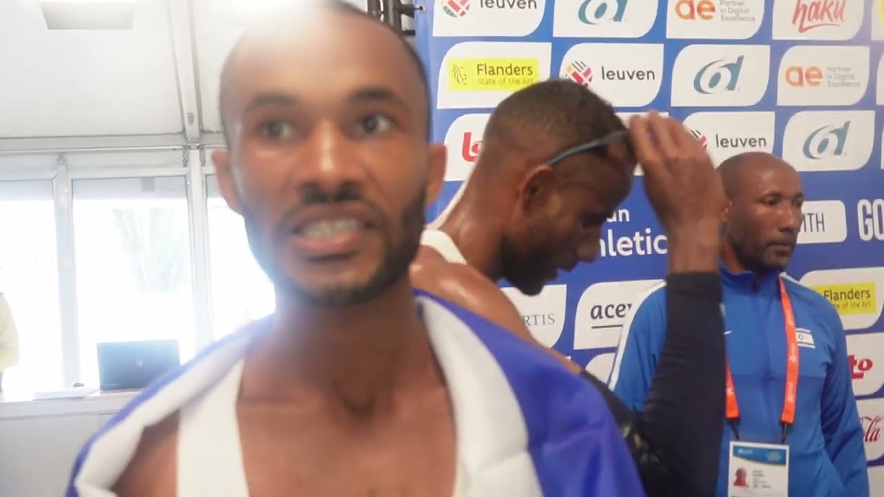 Maru Teferi on his Bronze medal at the European Running Championships Marathon