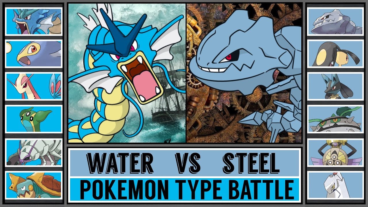WATER vs STEEL (Pokémon Type Battle)