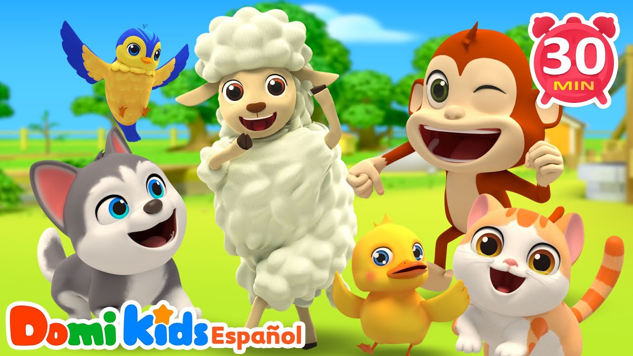 Baile de los Animales 🐾| Versión Bilingüe | Canciones Infantiles | Domi Kids Fiesta Animal