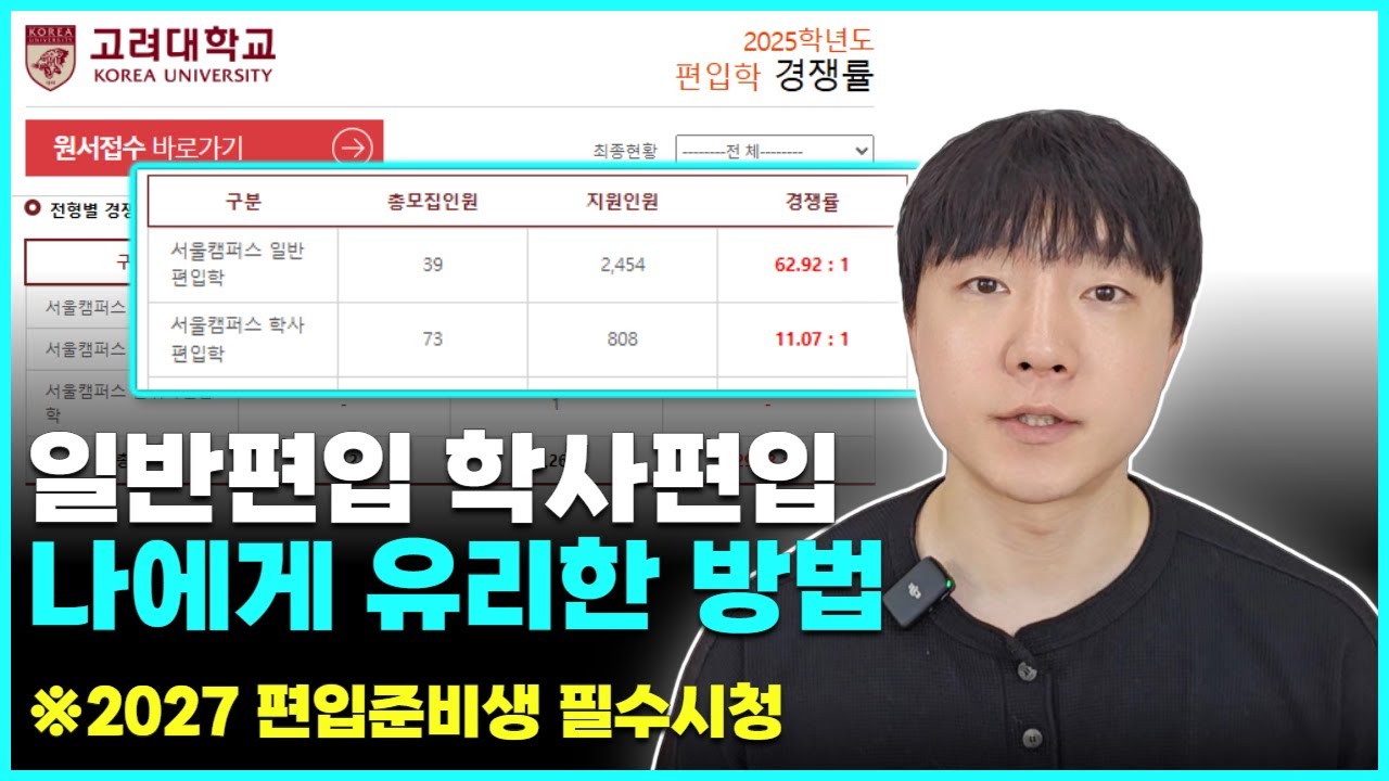 일반편입 학사편입 차이 | 학점은행제로 준비하는 이유 (현실,합격 전략)