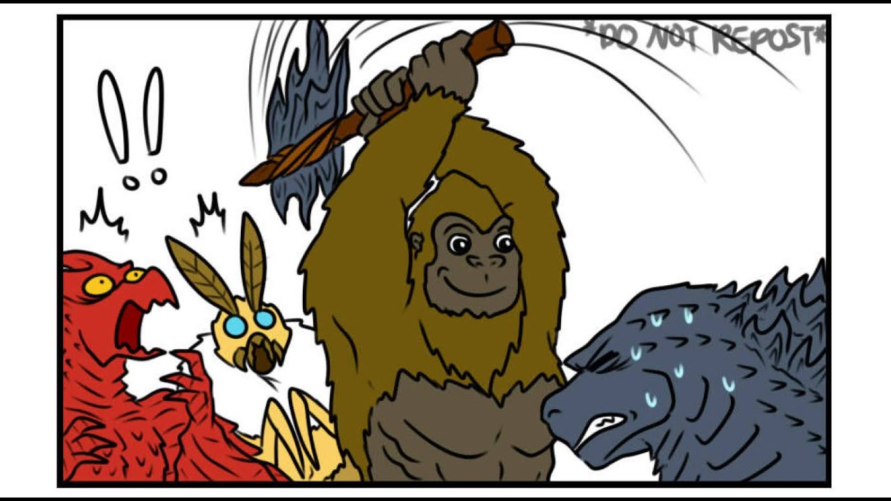 Godzilla GVK | КОНГ ПОКАЗЫВАЕТ ГОДЗИЛЛЕ СВОЙ НОВЫЙ ТОПОР! (Godzilla Comic Dub)