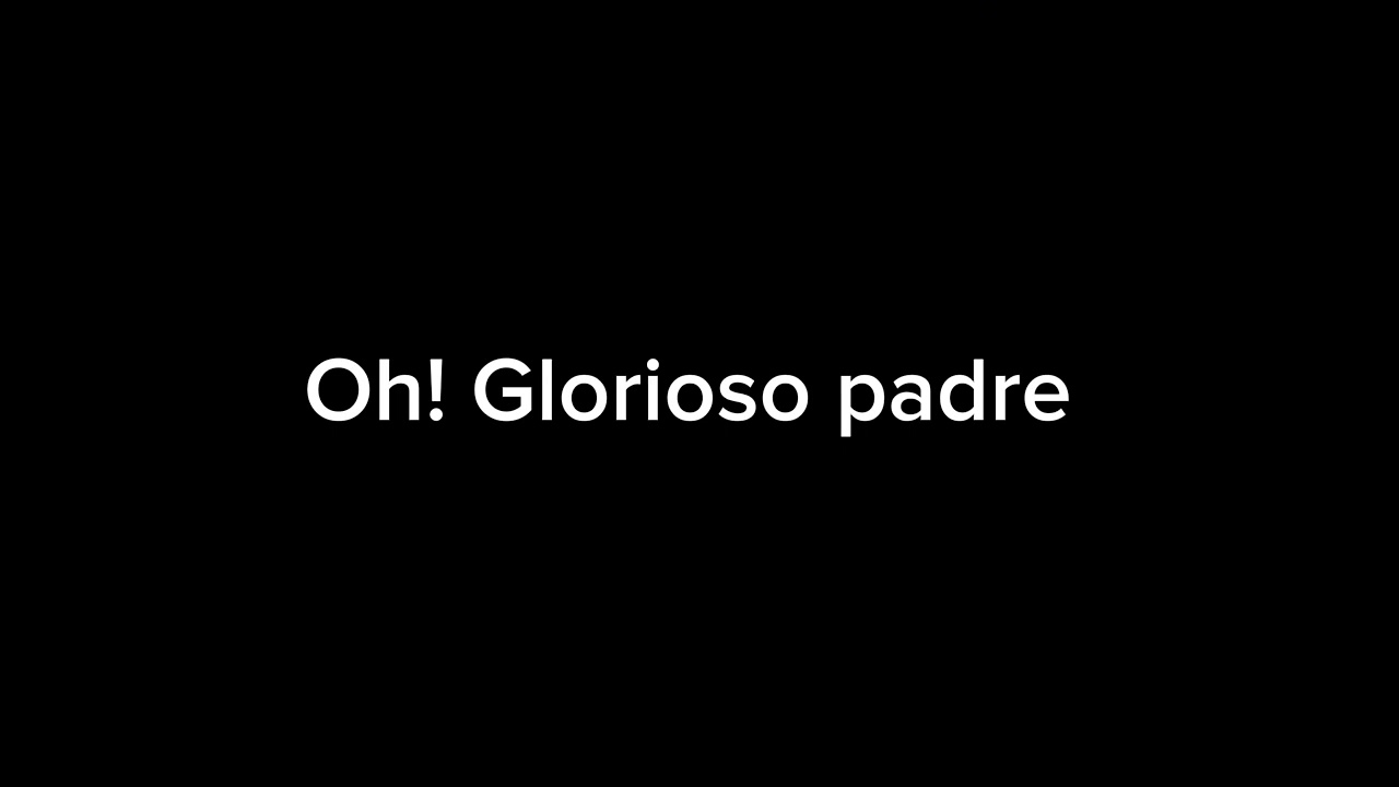 Oh! Glorioso padre- palabra miel