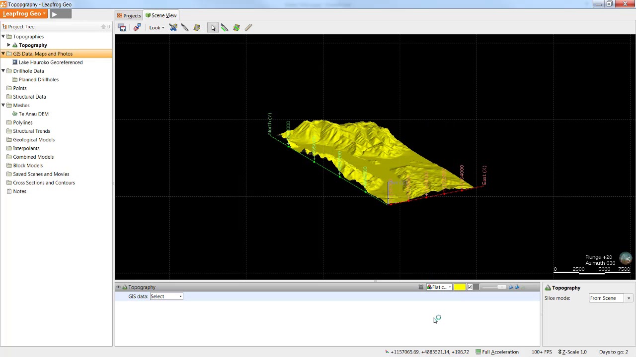 Creating a Topography