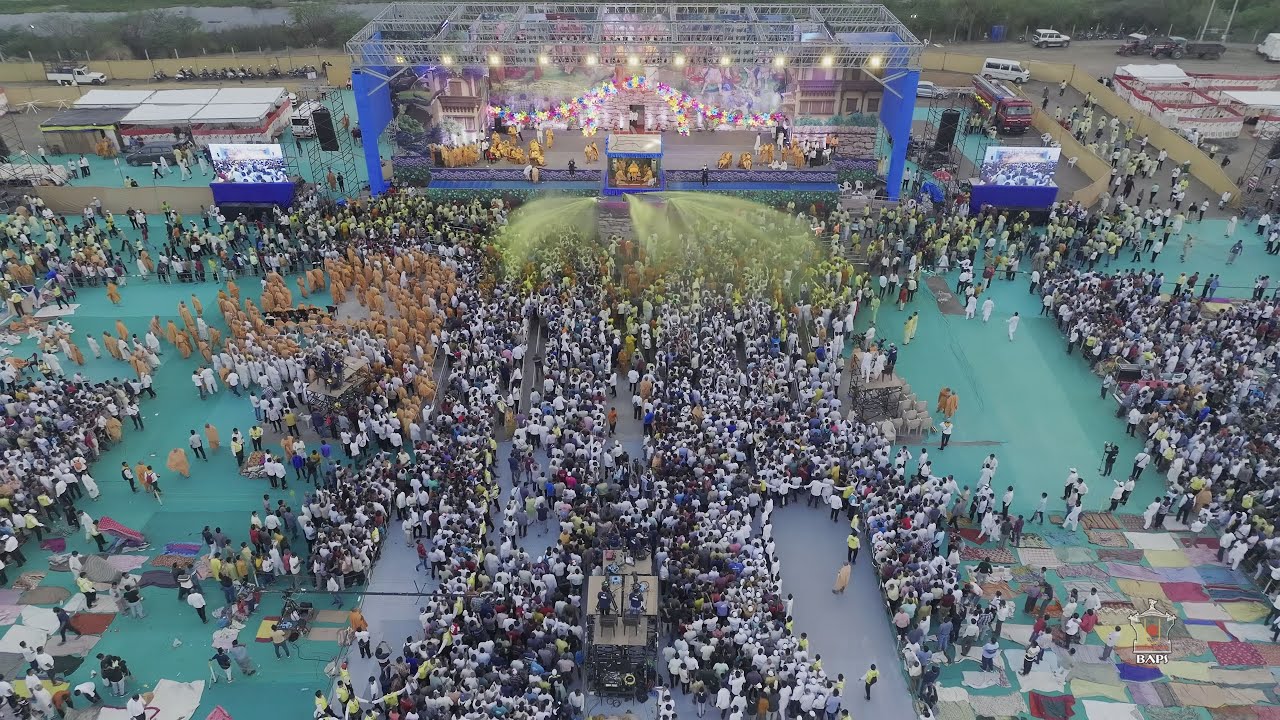 Pushpadolotsav Celebration 2023 with HH Mahant Swami Maharaj, Sarangpur, India
