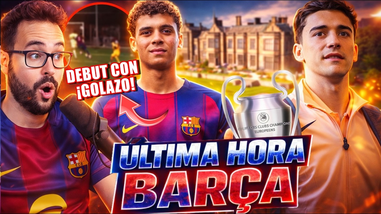 🚨ÚLTIMA HORA: HAMZA ABDELKARIM DEBUTA con GOL - El BARÇA en NEWCASTLE con GAVI y HOTEL de LUJO
