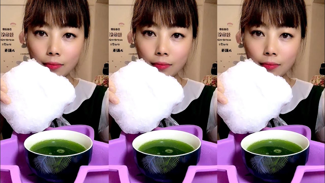 ASMR WHITE ICE EATING / ICE EATING
