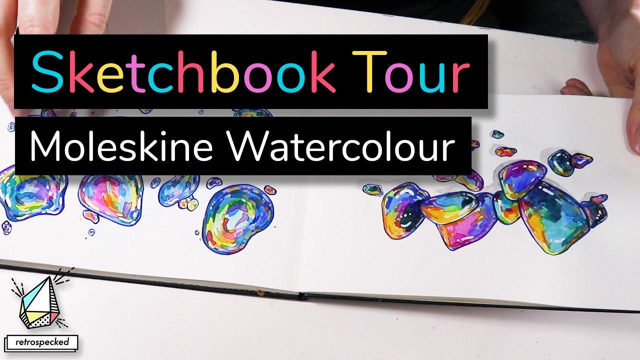 Sketchbook Tour: Moleskine Watercolour/Mixed Media sketchbook | Snacks Please