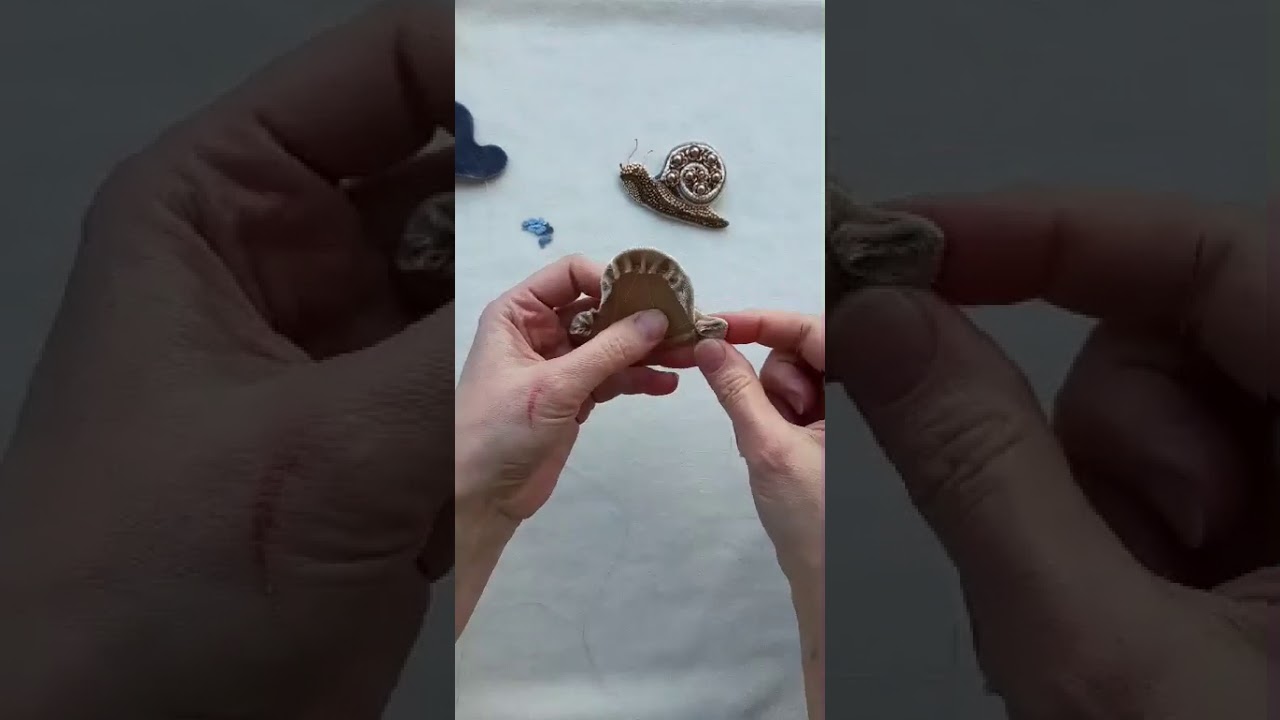 МК по вышивке броши 