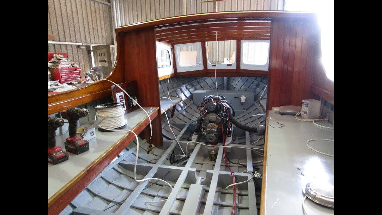 Classic 18 Foot Half-Cabin Timber Launch Restoration
