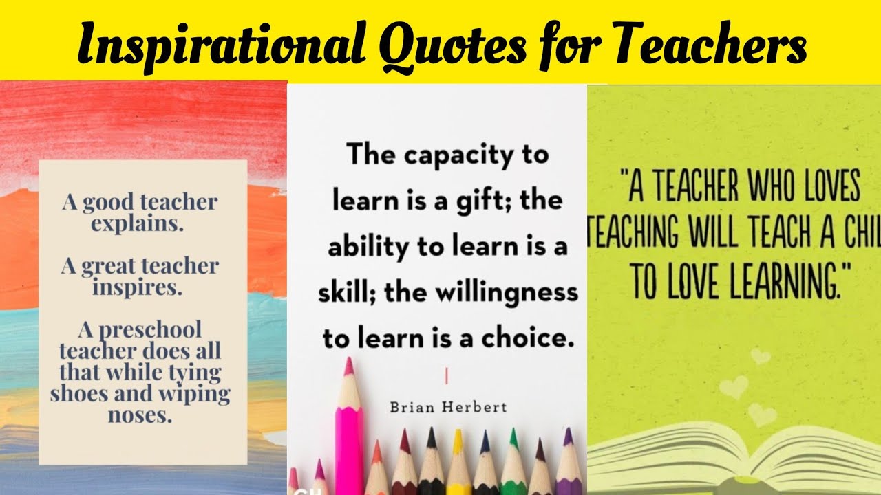 50 Inspiring Quotes For Teachers | Quotes About Teachers | Quotes For Teachers In English 