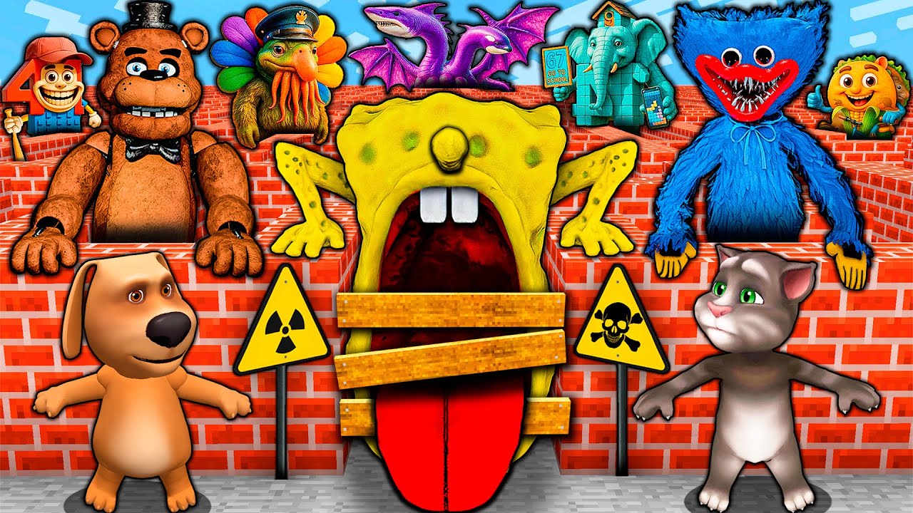 SURVIVAL in SECRET MAZE with ARMY of 1000 MEMES - ITALIAN BRAINROTS - MINECRAFT Animation Gameplay