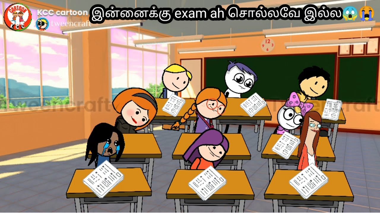 Exam parithabangal-1🤣|kanyakumari cartoon creator poomari comedy kanyakumari slang video bomma padam