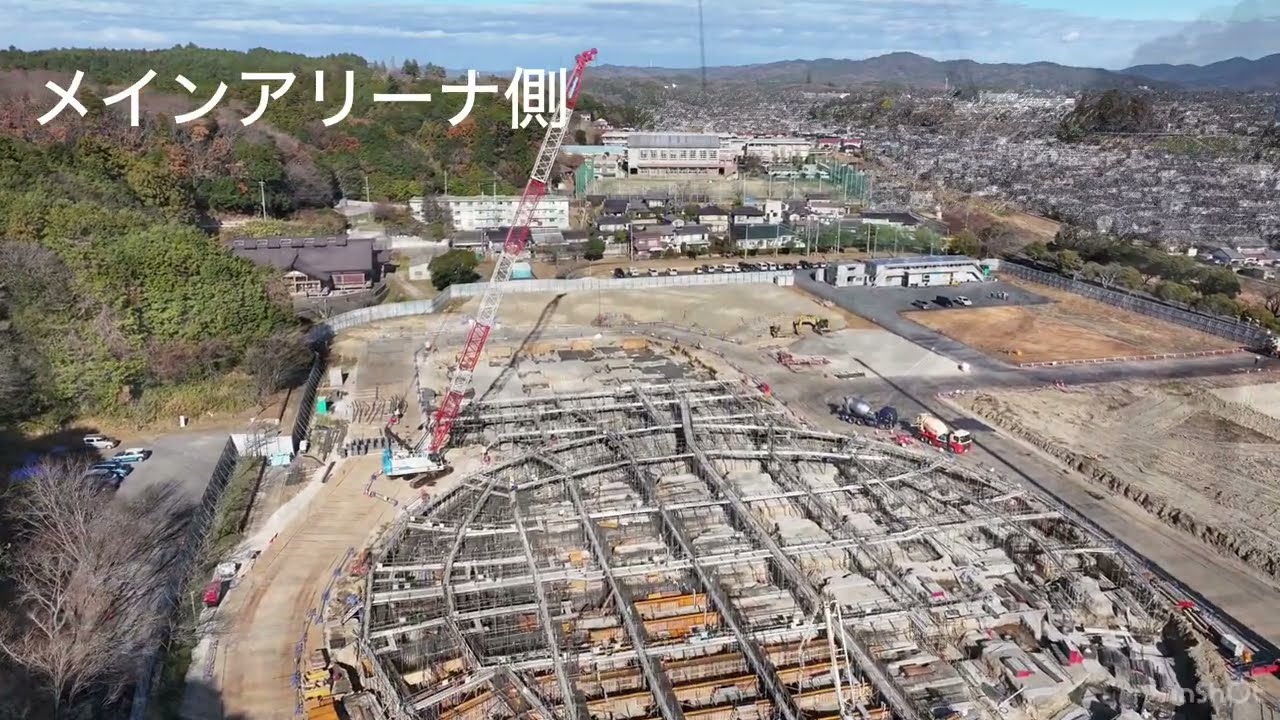 新総合体育館新築工事【令和7年１２月】
