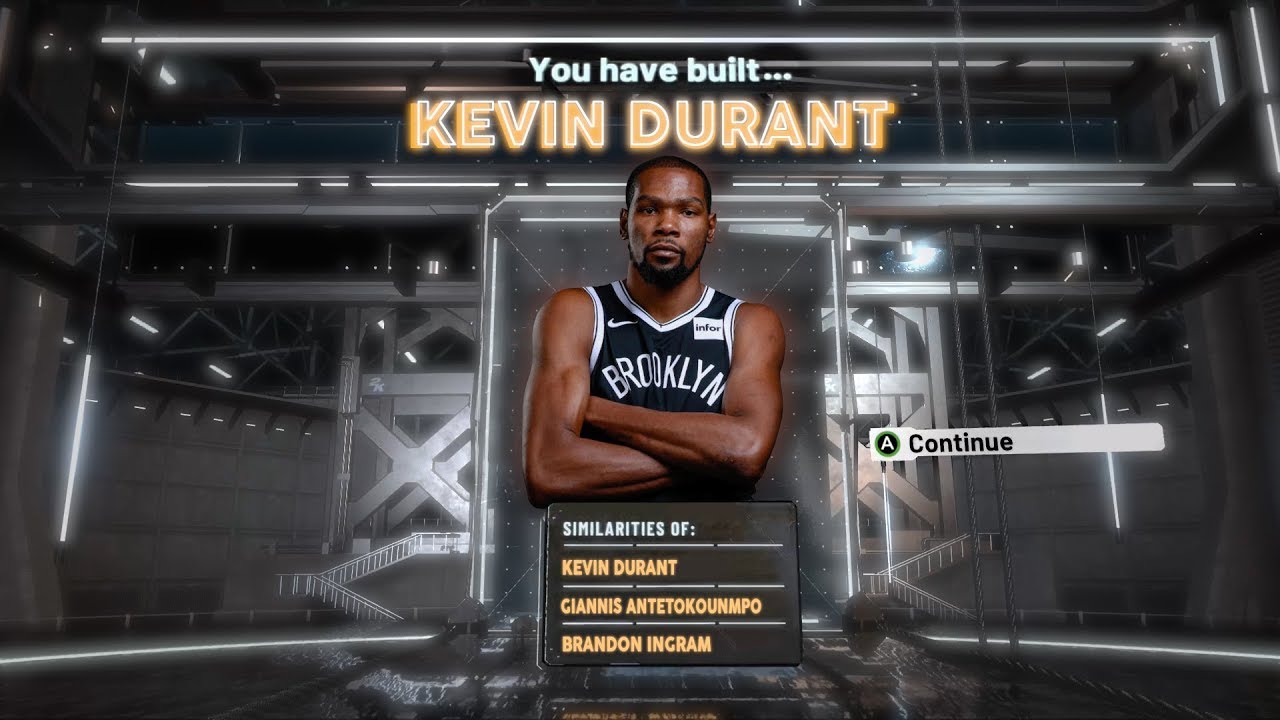 NBA2K20 KEVIN DURANT BUILD - DEMIGOD SCORING BUILD 2K20
