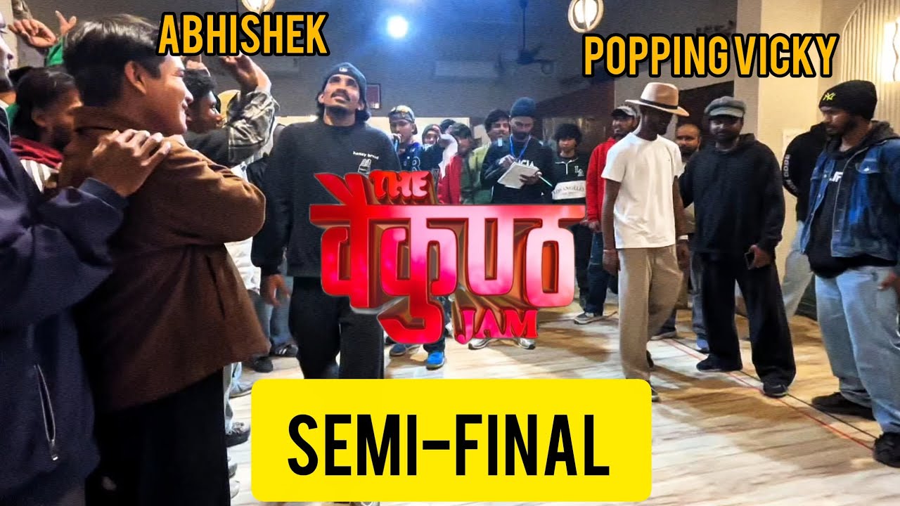 Popping Vicky Vs Abhishek | Popping battle | semi-final | The Vaikunth jam 2026
