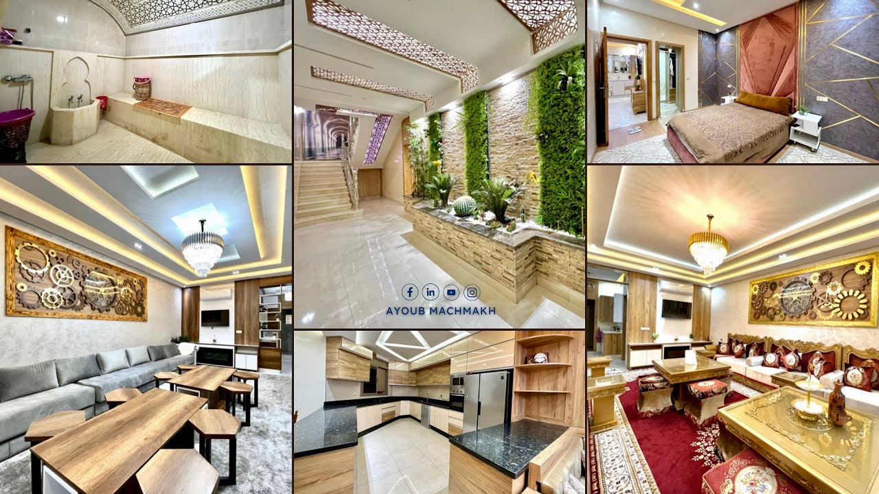 منزل الأحلام يصبح حقيقة🤩: جولة داخل منزل مذهل بتصميم استثنائي  🛋️ MARRAKECH