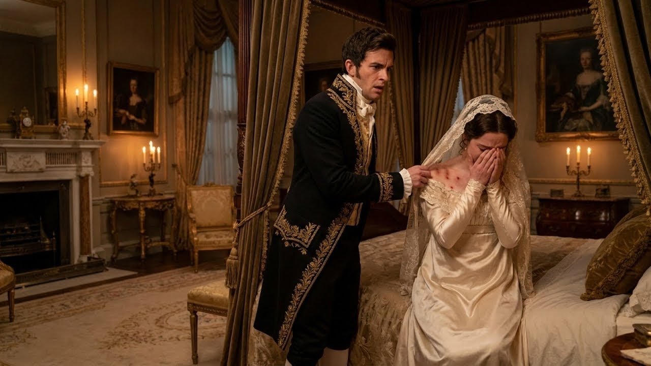 Nuit de noces : un devoir glacial. Le Duc découvre les marques sous la soie et la dentelle.