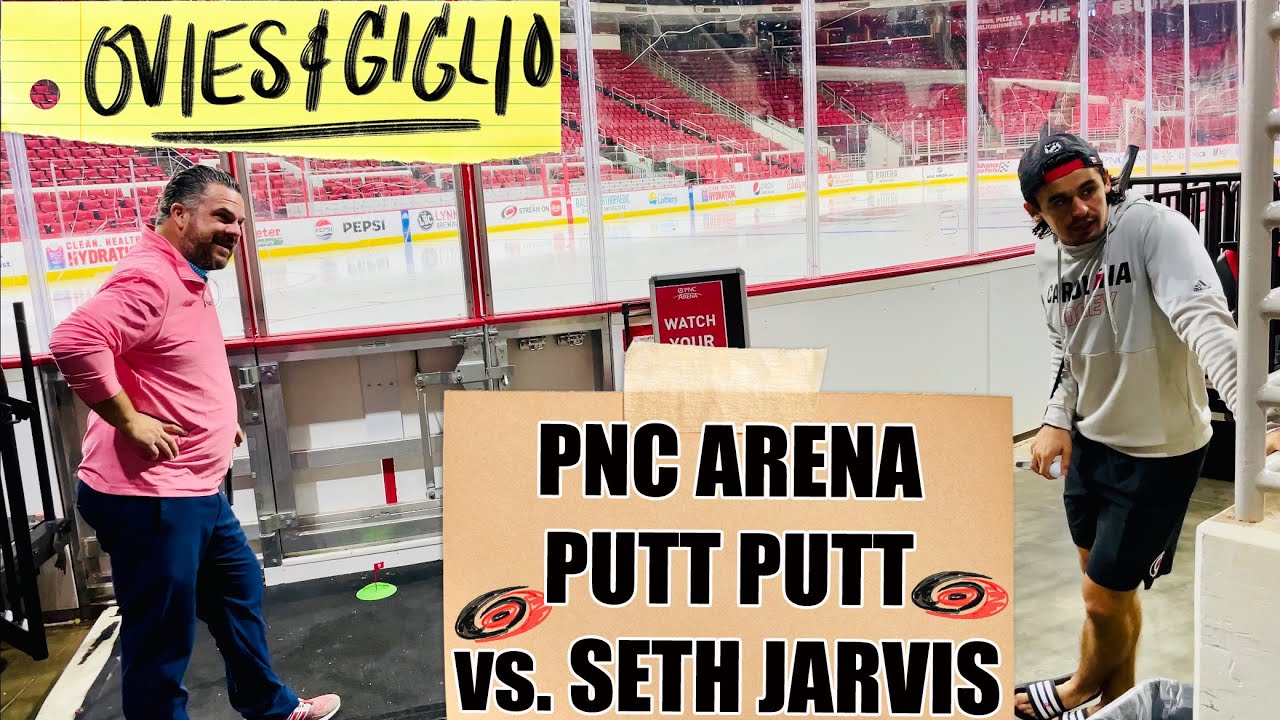 PNC Arena Putt-Putt vs. Carolina Hurricanes forward Seth Jarvis