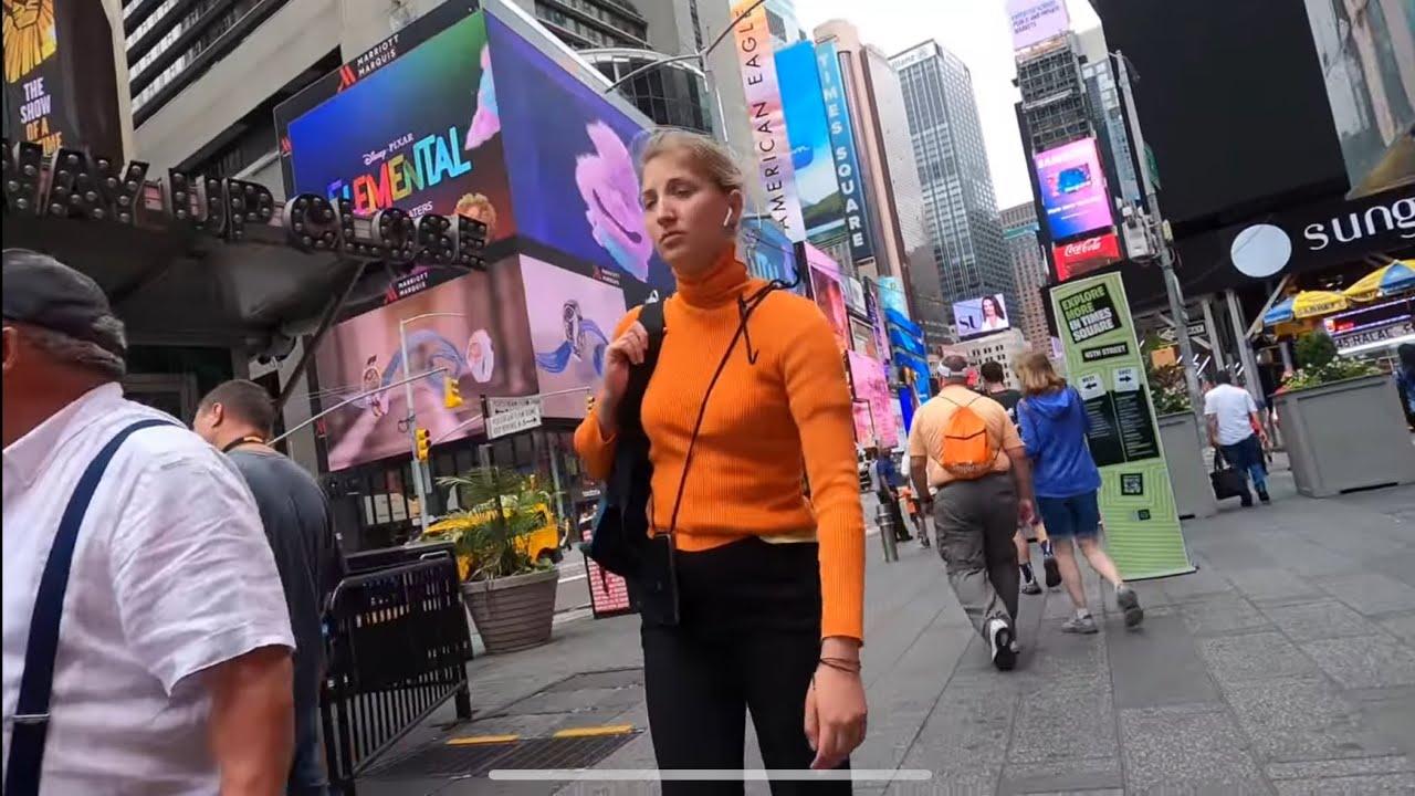 Times Square New York 4K | New York city walking Tour | USA travel videos