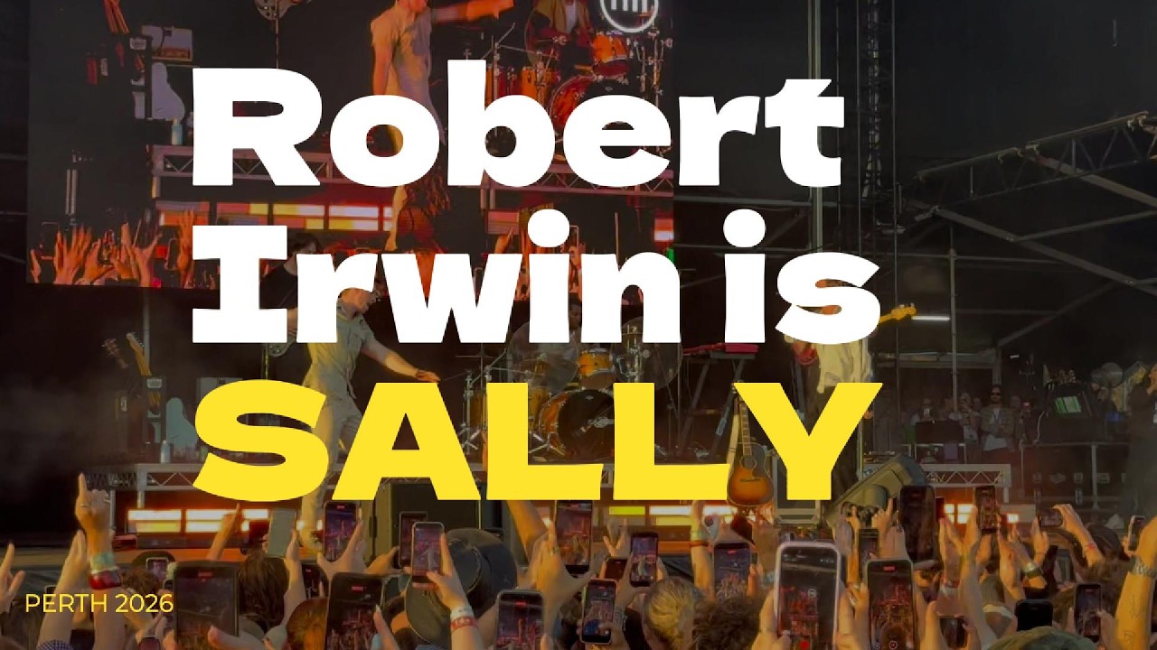 Robert Irwin SHOCKS Perth as Role Model's Sally! 🐊🔥🪱Viral Worm Dance!