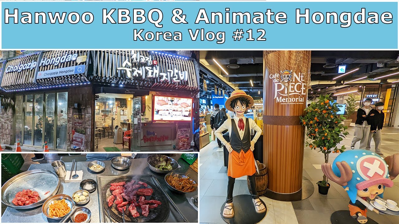 SEOUL VLOG (#12) Anime Shopping in Hongdae | Hanwoo Beef Korean BBQ
