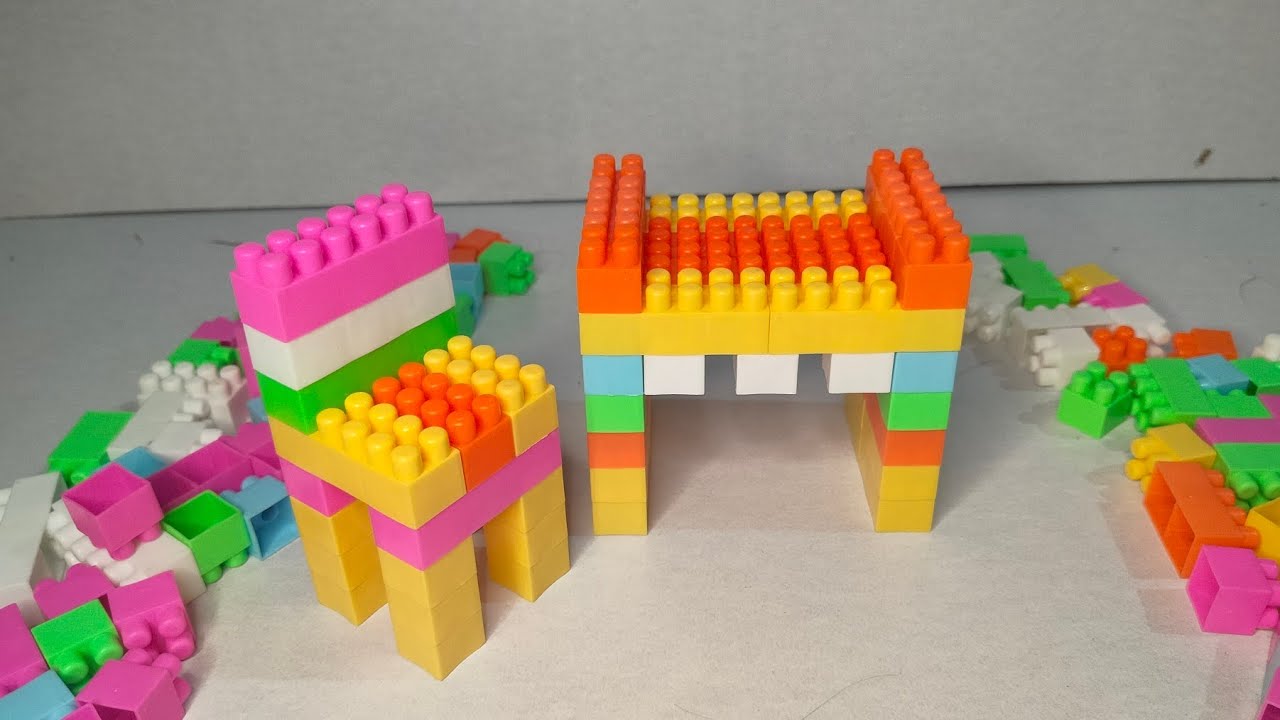 Satisfying DIY Blocks Study Table Chair/ ASMR/ Building Blocks/ Blocks Game/ Building Blocks fun.