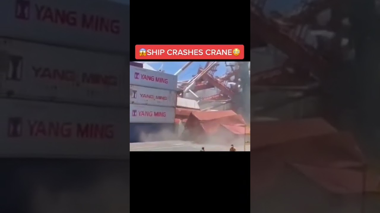 Terrifying Crane Accident Caught on Tape - Epic Crane Fail and Disaster - #Shorts