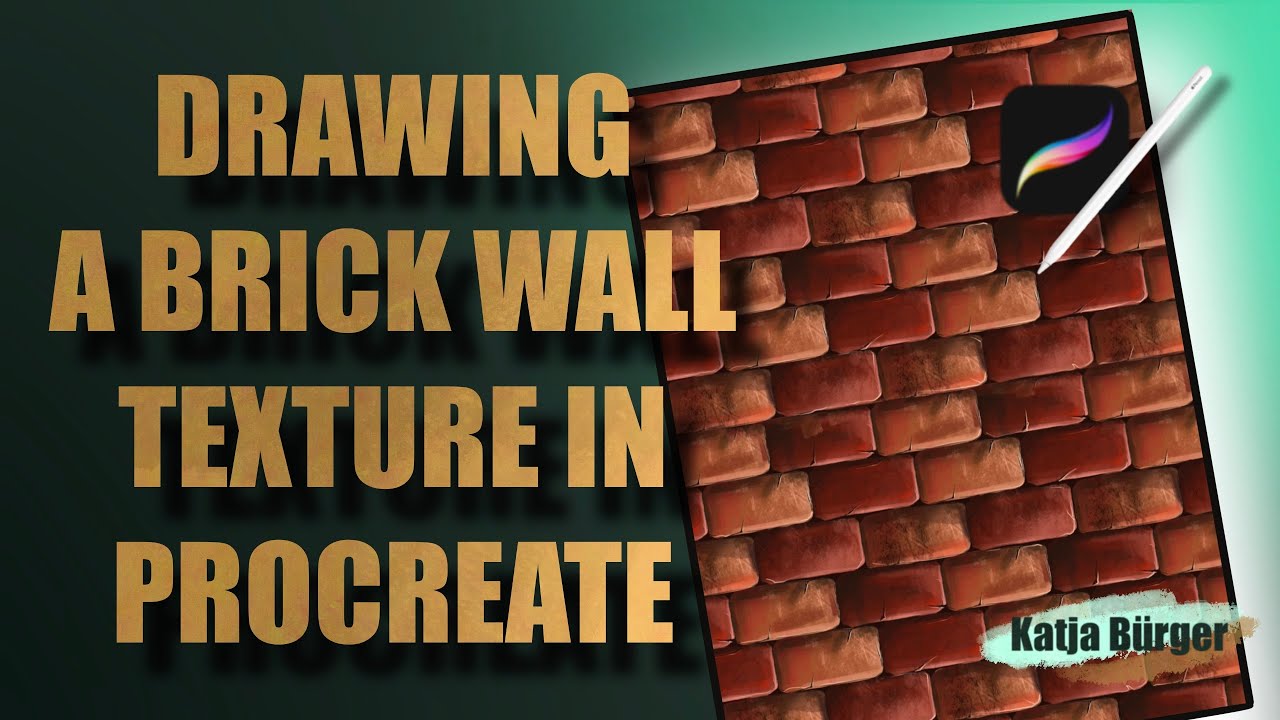 HOW TO DRAW TEXTURE in Procreate / BRICK WALL