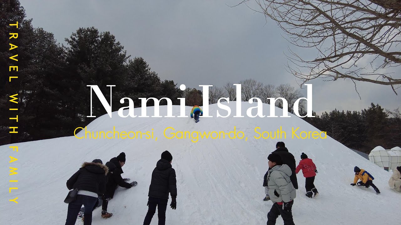 Nami Island South Korea | Winter Wonderland Snow | 4K Walkthrough Video | December 2023