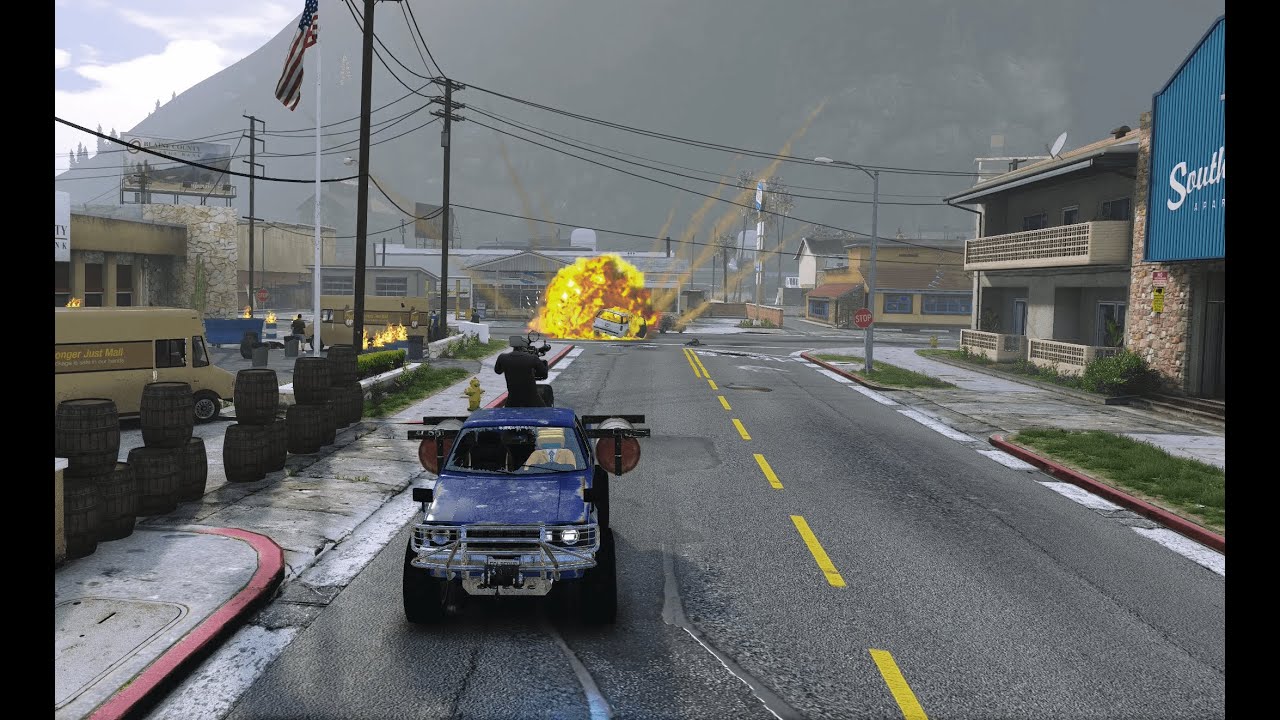 GTA V RDE Enhanced - Paleto Bay Protest Dispersion + 10 Star Escape